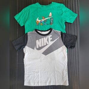 Nike Kids Black and White Logo T-Shirt
